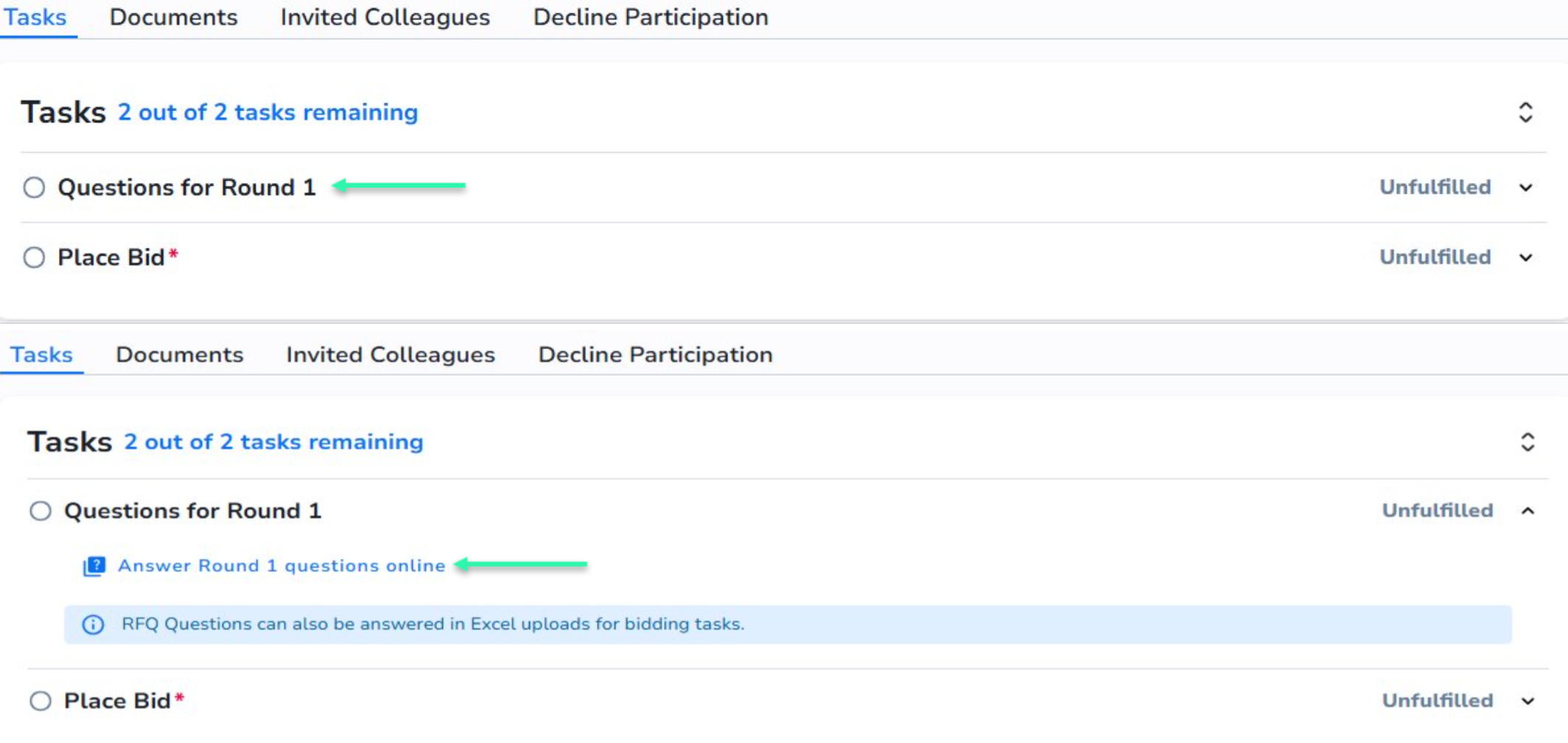 Answering RFQ questions
